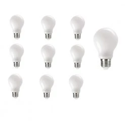 LHG Lights 10er SET LED Leuchtmittel E27 A60 opal 4,5 Watt 470lm warmweiß Ersatz-Glühbirne