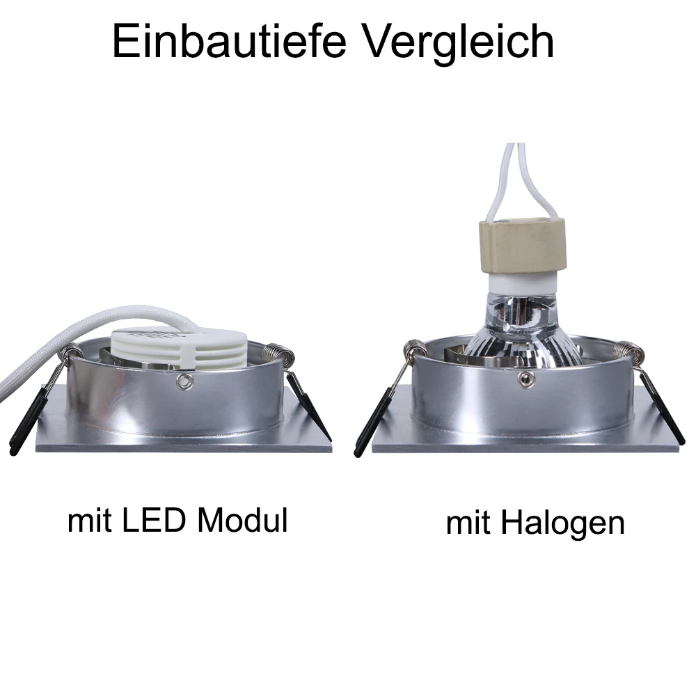LHG Lights 5-er Set LED Einbaumodul dimmbar über vorhandenem Lichtschalter Switchmo 5W 400 Lumen 3000 Kelvin Ersatz für GU10 Leuchtmittel Höhe 2,5 cm Durchmesser 5cm – Bild 6
