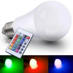 Reality 7,5 Watt LED Leuchtmittel A60 E27 RGB mit Fernbedienung