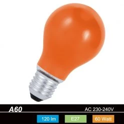 Arens A60 AGL 60 W E27 Classic A in Blau, Grün, Gelb