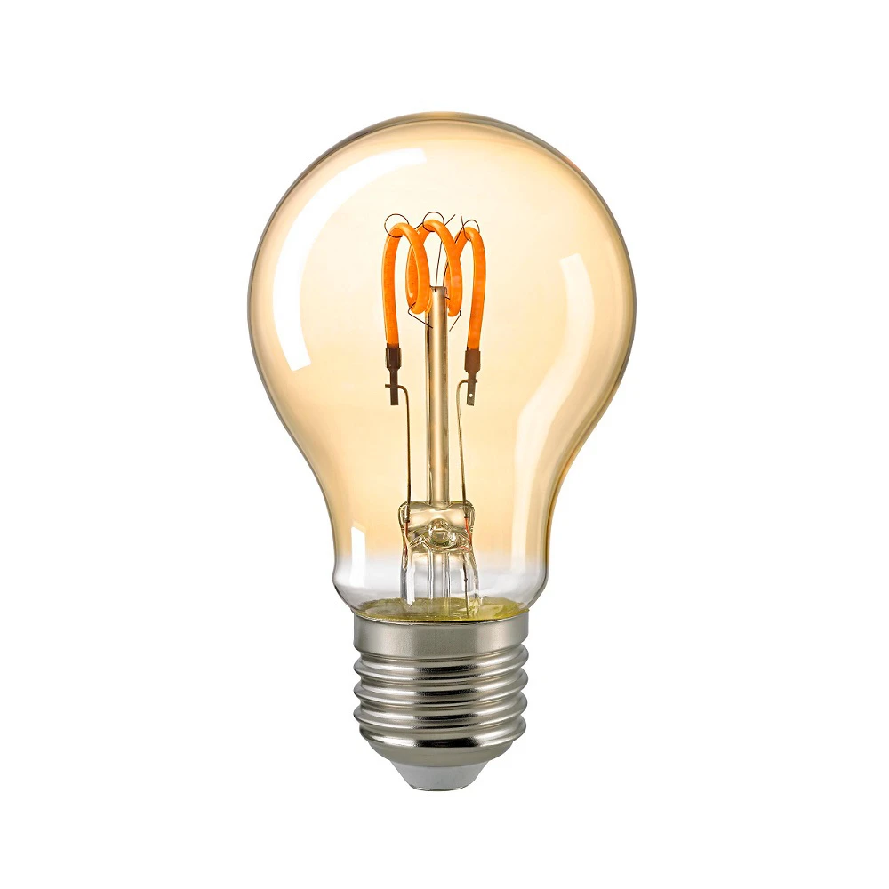 Sigor A60 LED Curved E27 gold 2,5W 136lm 2000K