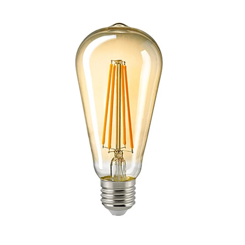 Sigor A65 LED Rustikalampe Filament Gold E27 2400K dimmbar 4,5 Watt