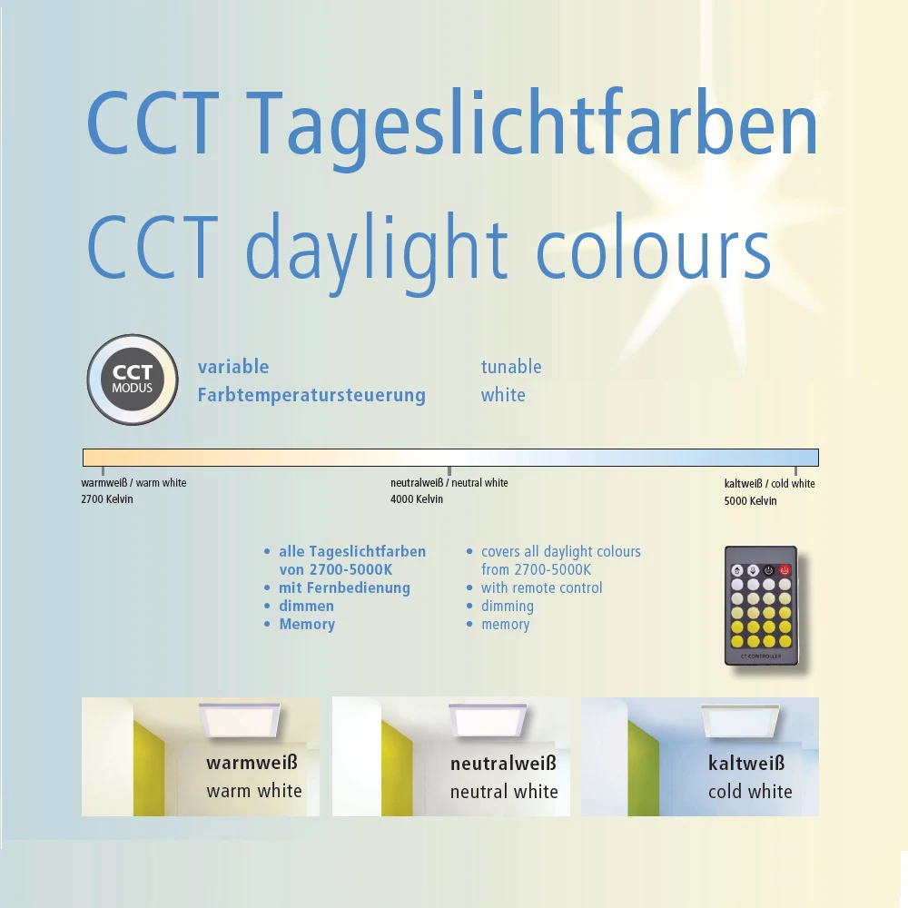 Leuchten Direkt D45 E14 LED-Leuchtmittel 4W CCT-Lichtmanagement inkl Fernbedienung – Bild 5