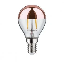 Paulmann D45 LED Tropfen Kopfspiegel E14 2,5W 2700K - Kopfverspiegelt kupfer Filament