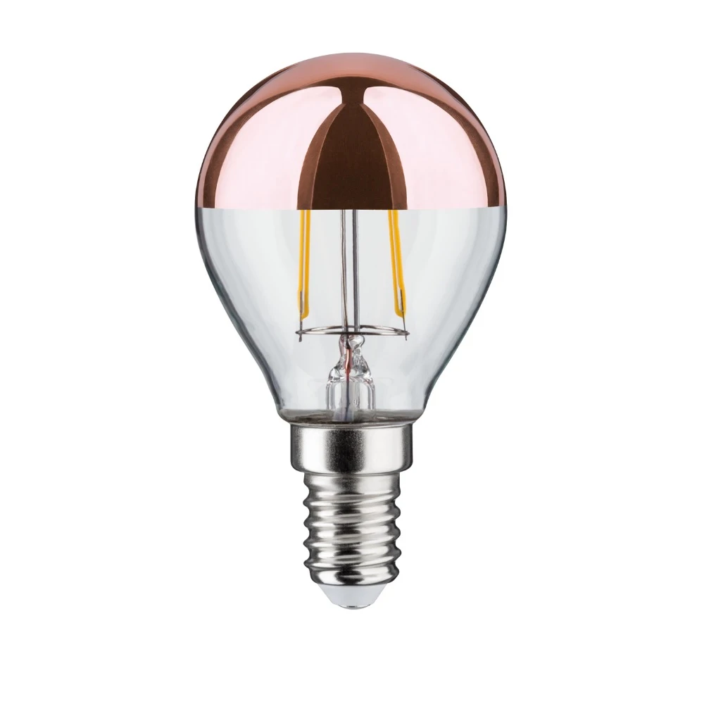 Paulmann D45 LED Tropfen Kopfspiegel E14 2,5W 2700K - Kopfverspiegelt kupfer Filament