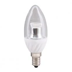 Sigor E14 LED Kerzenlampe klar, C35, 4 Watt