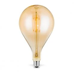 Leuchten Direkt E27 LED Filament Riesentropfen 4W 2700K Amberglas H 29cm