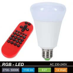Leuchten Direkt E27 RGBW Lola Bulb 14 W LED, inkl. Fernbedienung