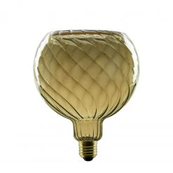 Segula LED Lampe Floating Globe R150 twisted smokey black E27 8 Watt 1900 Kelvin warmweiß extra dimmbar