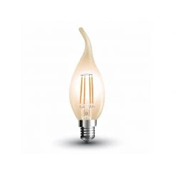 V-TAC LED Windstoßkerze Filament E14, 4 Watt, 2200K amber 350lm