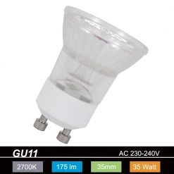 LHG Lights Leuchtmittel GU11 35W 230V warm weiß