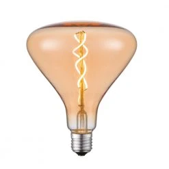Leuchten Direkt Retro-Stil E27 5LED Filament Kolben Deko Leuchtmittel Amber H 17cm