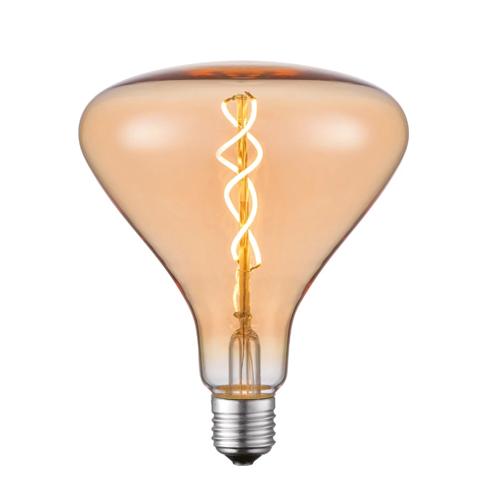 Leuchten Direkt Retro-Stil E27 5LED Filament Kolben Deko Leuchtmittel Amber H 17cm